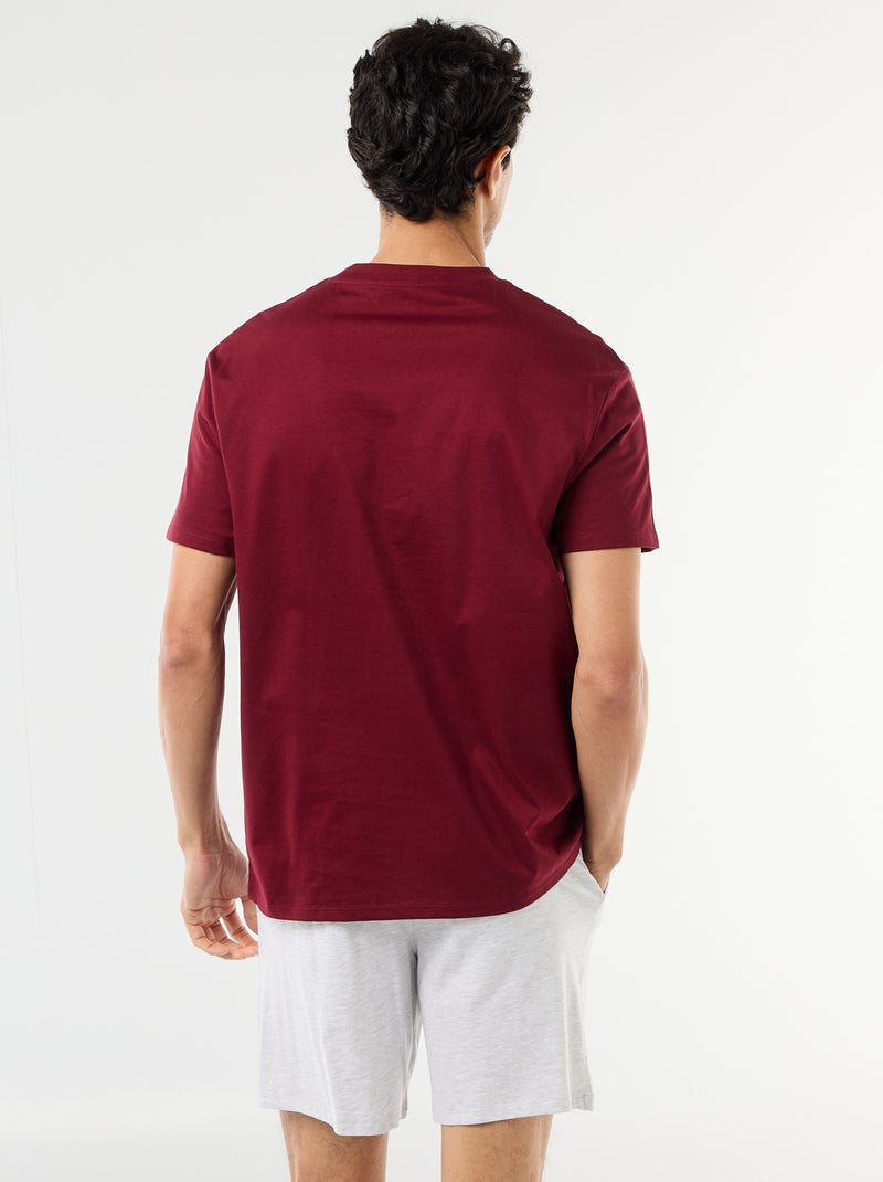 Conjunto de pijama curto 'Divertida Mente' - 2 peças Vermelho - Kiabi