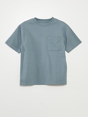 Conjunto de pijama curto em material gofrado - 2 peças