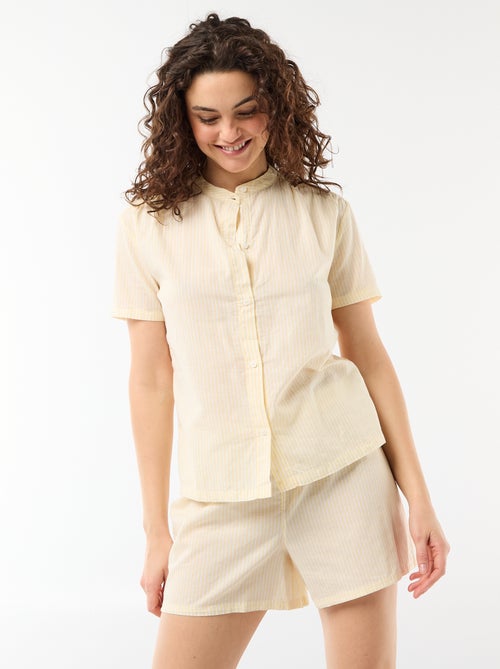 Conjunto de pijama curto estampado - 2 peças - Kiabi