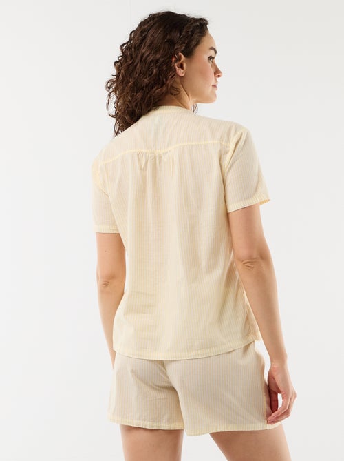 Conjunto de pijama curto estampado - 2 peças - Kiabi