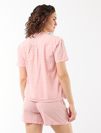 Conjunto de pijama curto estampado - 2 peças