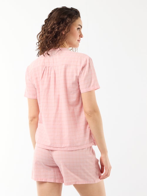 Conjunto de pijama curto estampado - 2 peças - Kiabi