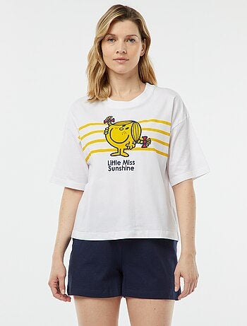 Conjunto de pijama curto 'Monsieur Madame' - 2 peças