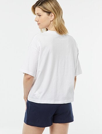 Conjunto de pijama curto 'Monsieur Madame' - 2 peças