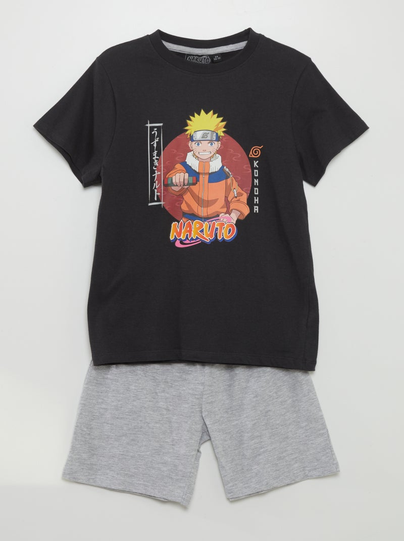 Conjunto de pijama curto 'Naruto' - 2 peças PRETO - Kiabi