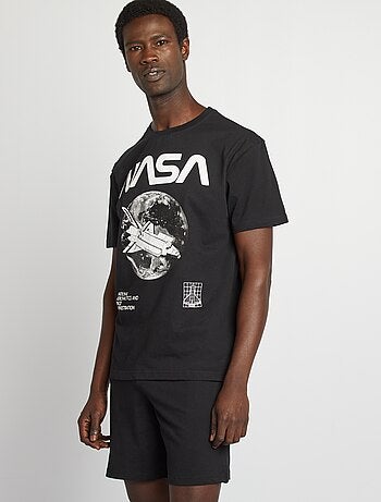 Conjunto de pijama curto 'NASA' com calções + t-shirt - 2 peças