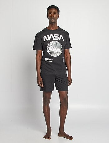 Conjunto de pijama curto 'NASA' com calções + t-shirt - 2 peças