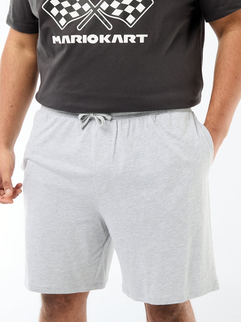 Conjunto de pijama curto 'Nintendo' 'Mario kart' 'Toad' - 2 peças Preto - Kiabi