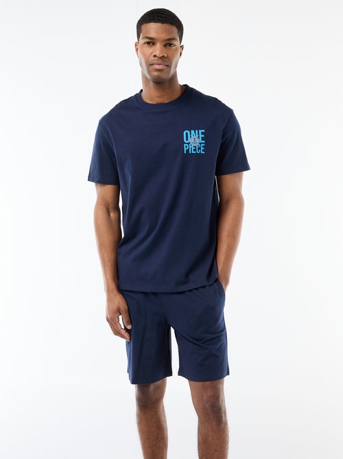 Conjunto de pijama curto 'One piece' - 2 peças - Kiabi