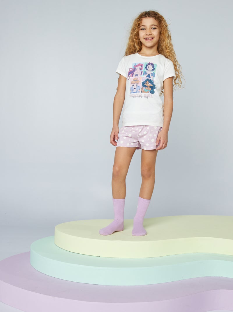 Conjunto de pijama curto 'Princesas' da 'Disney' BRANCO - Kiabi