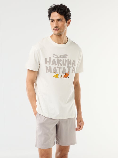 Conjunto de pijama curto 'Rei Leão' - 2 peças - Kiabi