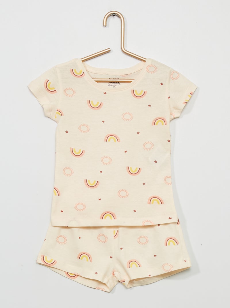 Conjunto de pijama curto ROSA - Kiabi