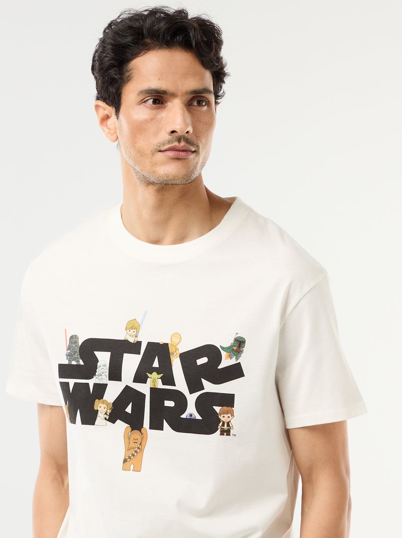 Conjunto de pijama curto 'Star Wars' - 2 peças Branco - Kiabi