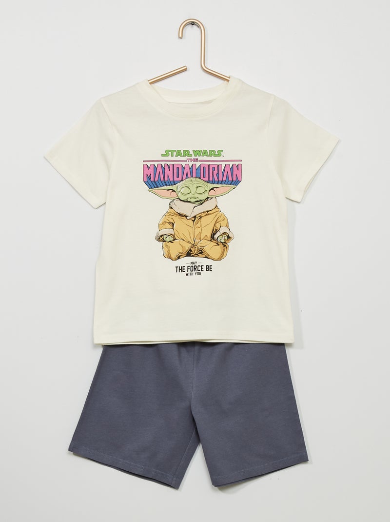 Conjunto de pijama curto 'Star Wars' BRANCO - Kiabi