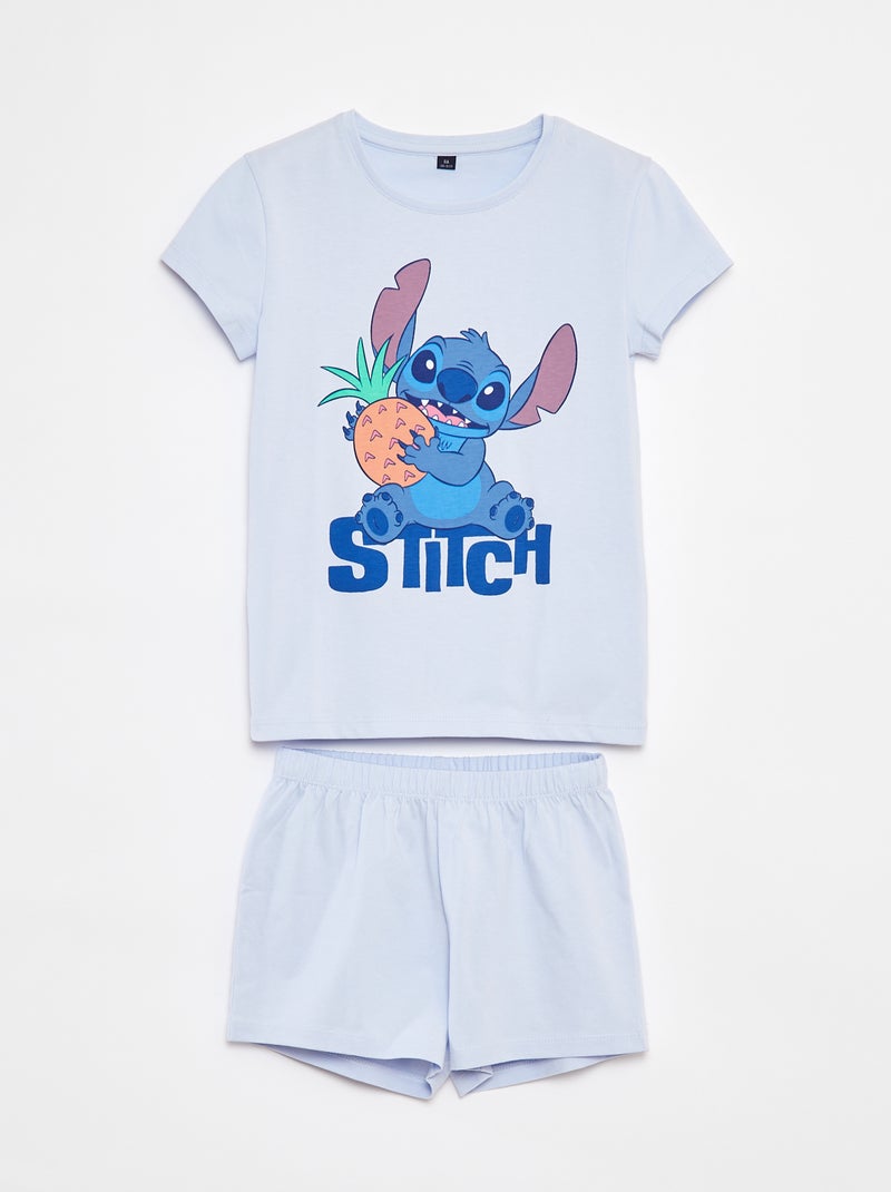 Conjunto de pijama curto 'Stitch' da 'Disney' AZUL - Kiabi