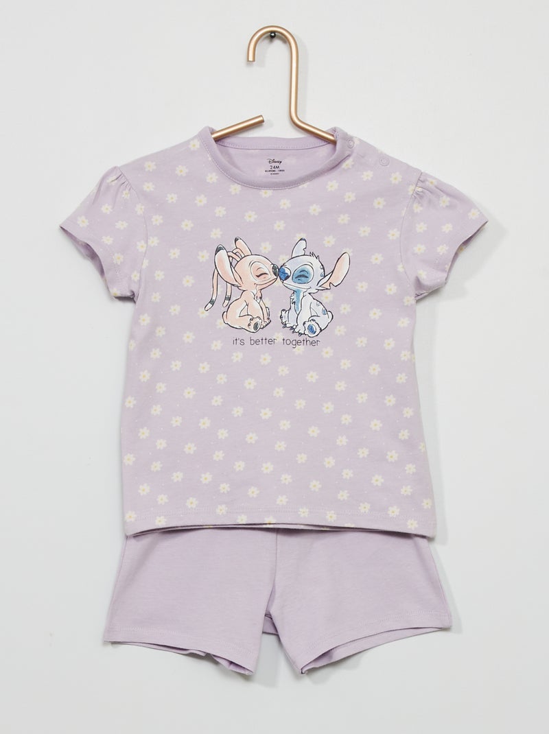 Conjunto de pijama curto 'Stitch' 'Disney' VIOLETA - Kiabi