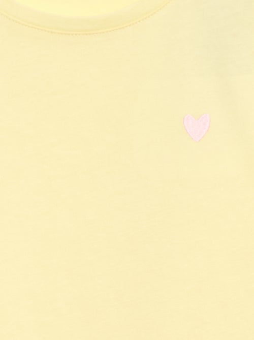 Conjunto de pijama curto t-shirt + calções - 2 peças - Kiabi