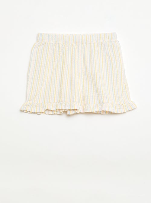 Conjunto de pijama curto t-shirt + calções - 2 peças - Kiabi