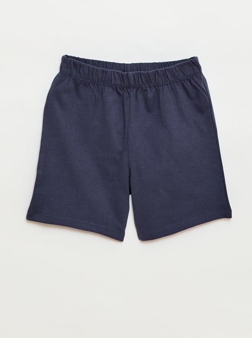 Conjunto de pijama curto t-shirt + calções - 2 peças - Kiabi