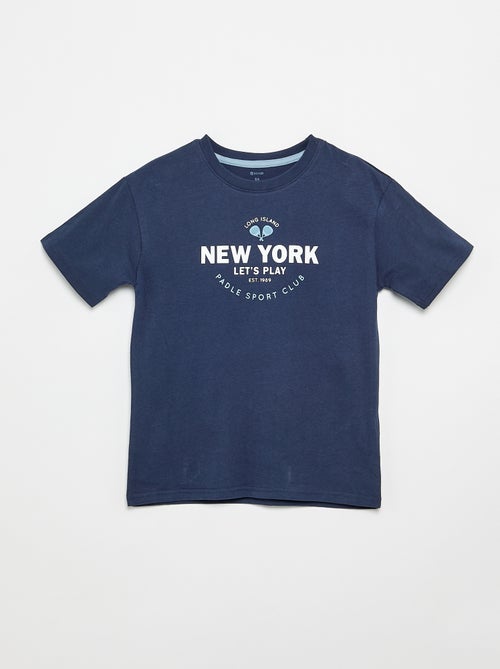 Conjunto de pijama curto t-shirt + calções - 2 peças - Kiabi