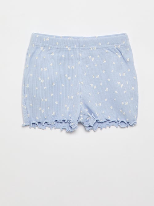 Conjunto de pijama curto t-shirt + calções - 2 peças - Kiabi