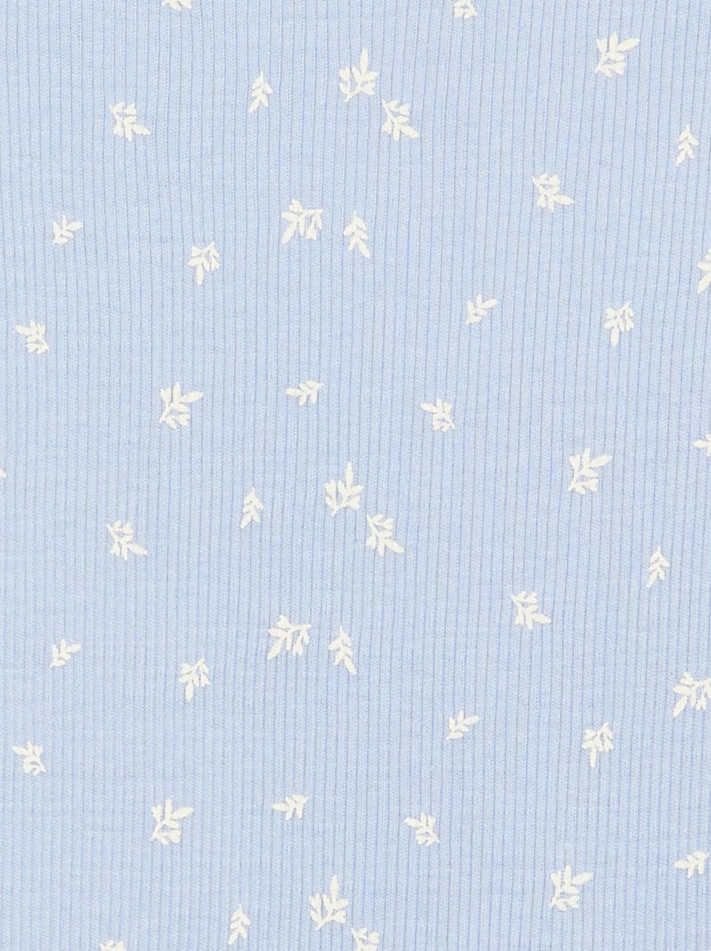 Conjunto de pijama curto t-shirt + calções - 2 peças Azul - Kiabi