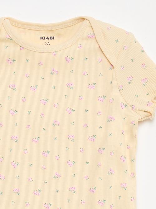 Conjunto de pijama curto t-shirt + calções - 2 peças - Kiabi
