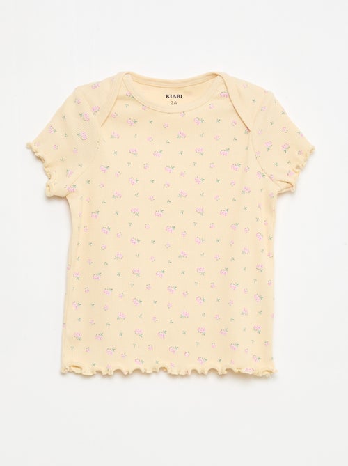 Conjunto de pijama curto t-shirt + calções - 2 peças - Kiabi