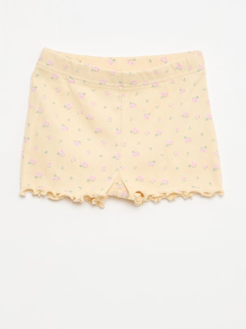 Conjunto de pijama curto t-shirt + calções - 2 peças - Kiabi