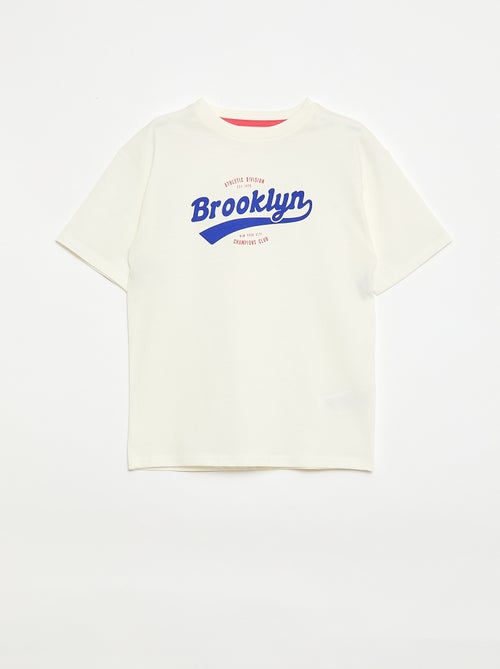Conjunto de pijama curto t-shirt + calções - 2 peças - Kiabi