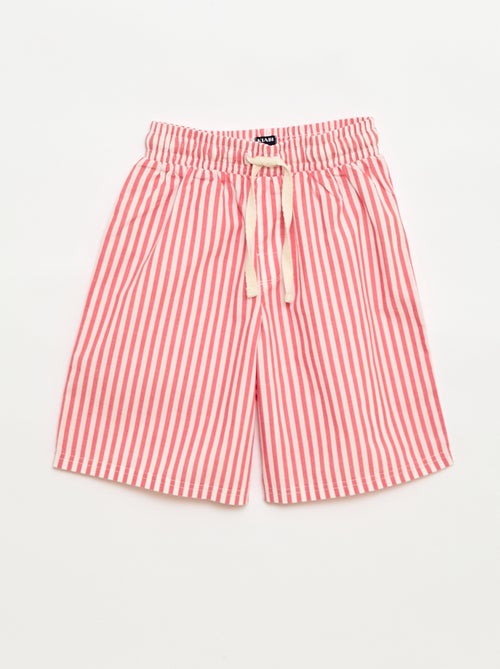 Conjunto de pijama curto t-shirt + calções - 2 peças - Kiabi