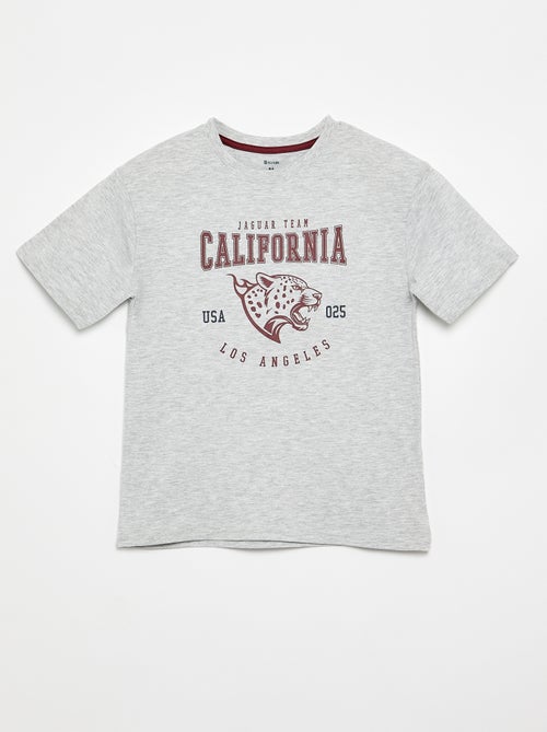 Conjunto de pijama curto t-shirt + calções - 2 peças - Kiabi