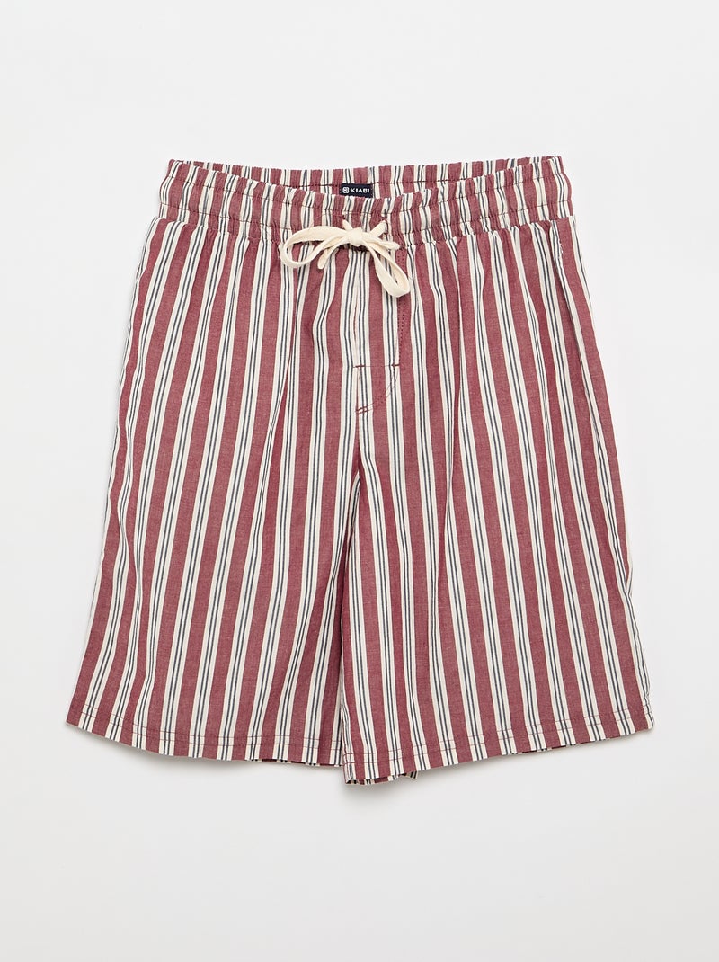 Conjunto de pijama curto t-shirt + calções - 2 peças Cinza - Kiabi