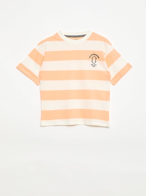 Conjunto de pijama curto t-shirt + calções - 2 peças - Kiabi