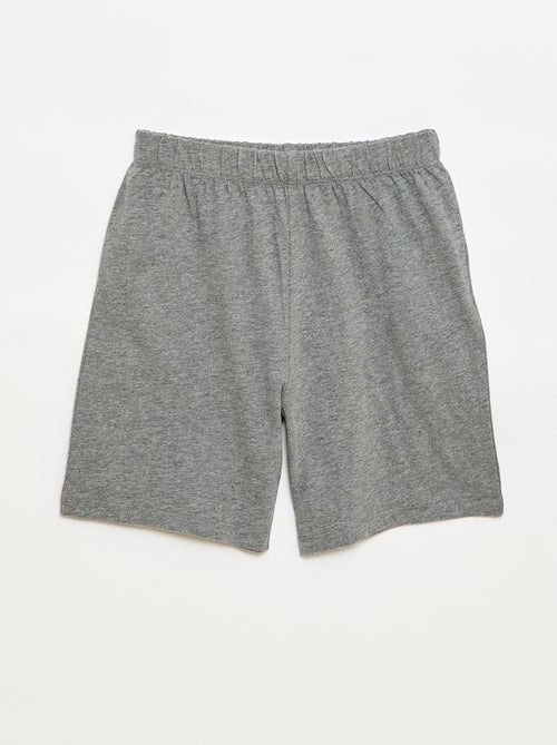 Conjunto de pijama curto t-shirt + calções - 2 peças - Kiabi