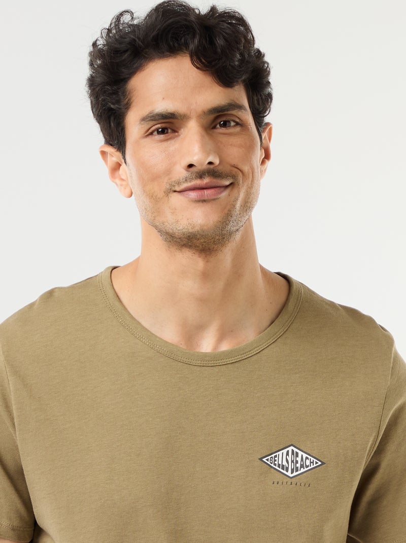 Conjunto de pijama curto t-shirt + calções - 2 peças Verde - Kiabi