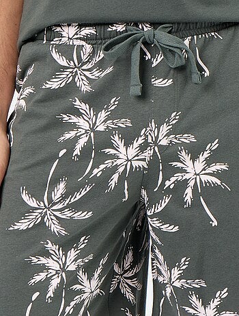 Conjunto de pijama curto t-shirt + calções - 2 peças