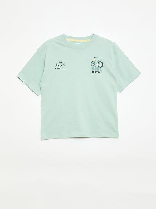 Conjunto de pijama curto t-shirt + calções - 2 peças - Kiabi