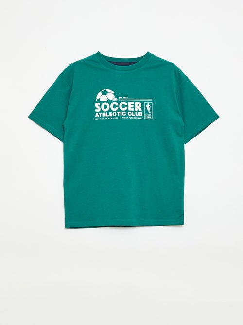 Conjunto de pijama curto t-shirt + calções - 2 peças - Kiabi