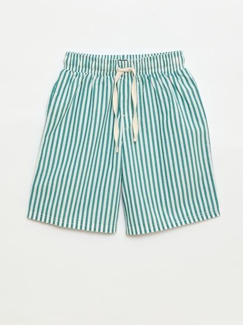 Conjunto de pijama curto t-shirt + calções - 2 peças - Kiabi