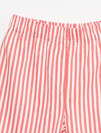 Conjunto de pijama curto t-shirt + calções - 2 peças