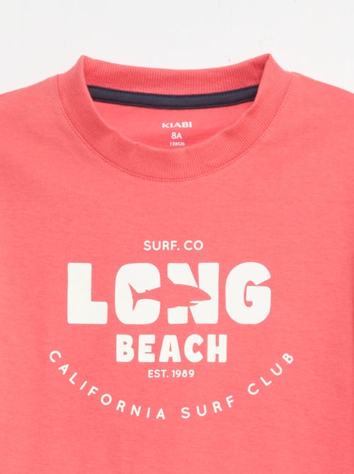 Conjunto de pijama curto t-shirt + calções - 2 peças - Kiabi