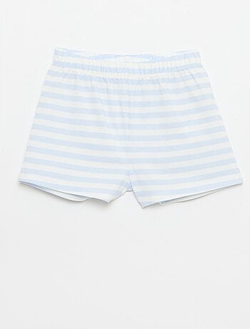 Conjunto de pijama curto: top de alças + calções - 2 peças