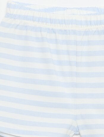 Conjunto de pijama curto: top de alças + calções - 2 peças