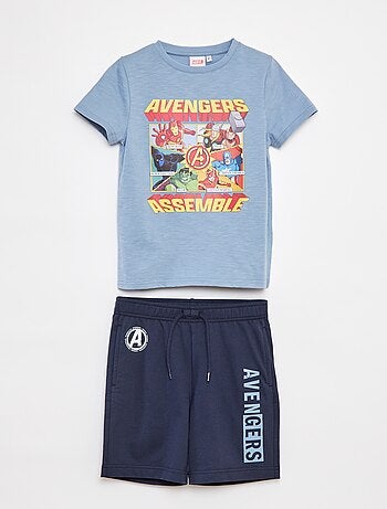 Conjunto de pijama curto 'Vingadores' - 2 peças