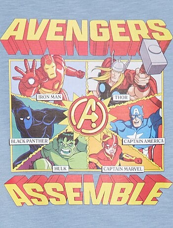 Conjunto de pijama curto 'Vingadores' - 2 peças