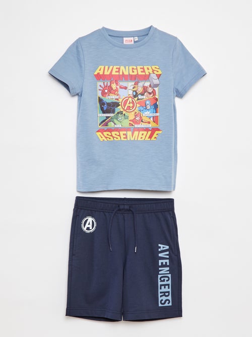 Conjunto de pijama curto 'Vingadores' - 2 peças - Kiabi