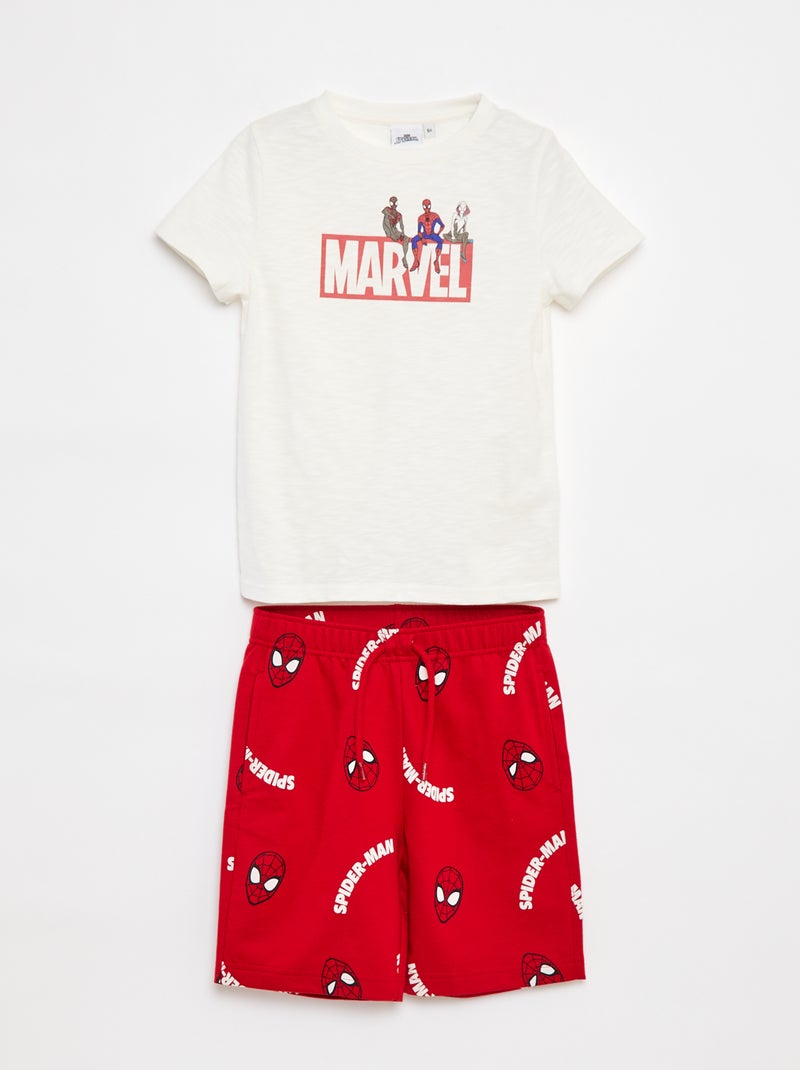 Conjunto de pijama curto 'Vingadores' - 2 peças BRANCO - Kiabi