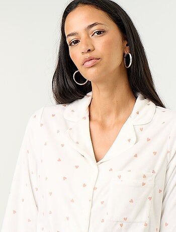 Conjunto de pijama de 2 peças - Camisa de pijama + calças