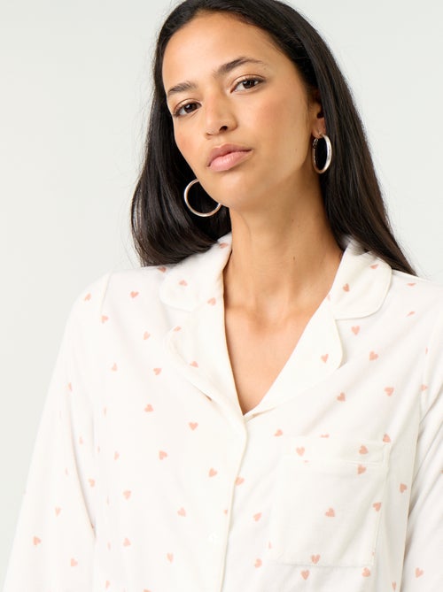 Conjunto de pijama de 2 peças - Camisa + calças - Kiabi Conjunto de pijama de 2 peças - Camisa + calças - Kiabi